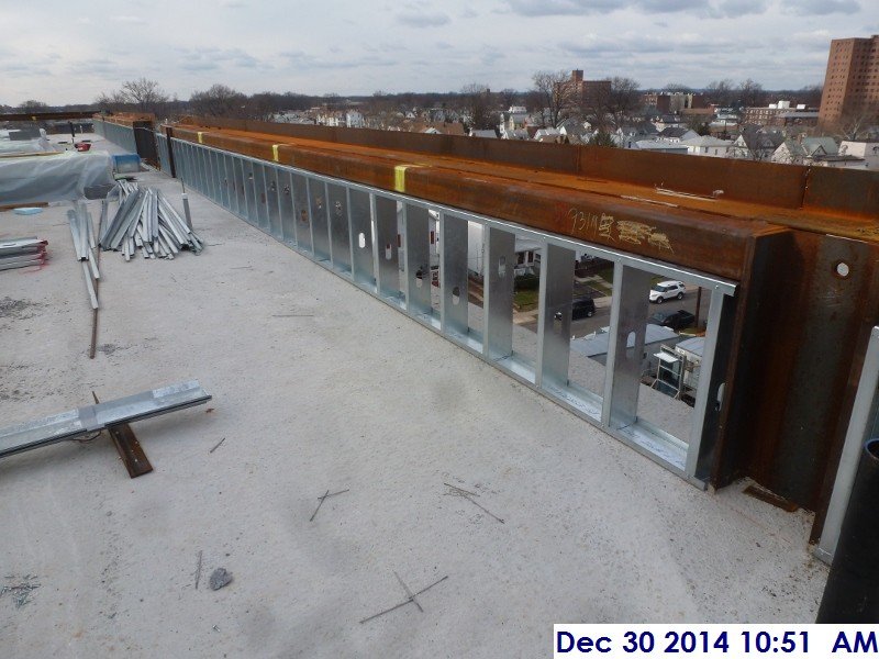 Lower roof metal framing Facing North-West